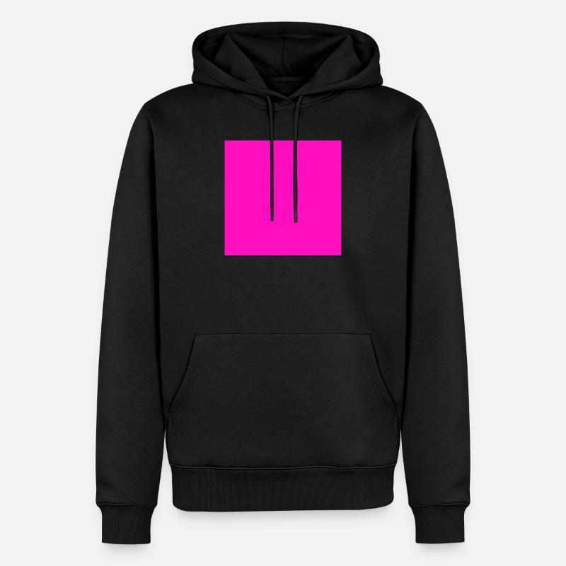 pinker Hintergrund Textur Vorlage personalisieren - Männer Premium Bio Hoodie - Schwarz