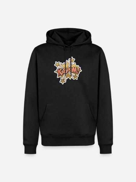 Action Pop Art Kabbom Comique - Sweat à capuche Premium bio Homme - noir