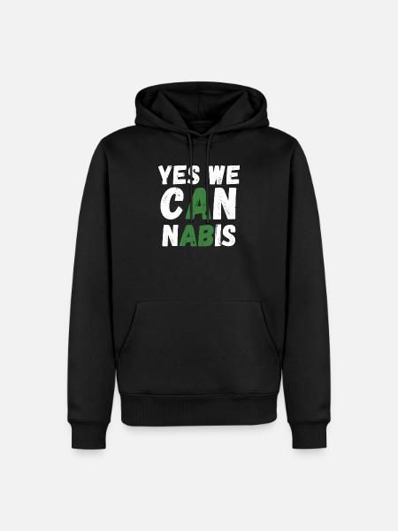 Yes We Cannabis! - Männer Premium Bio Hoodie - Schwarz