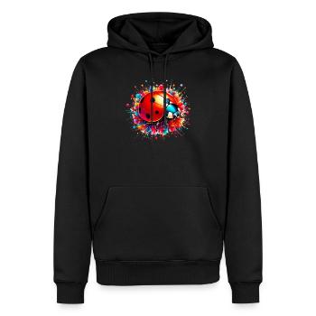 Marienkäfer - Männer Premium Bio Hoodie - Schwarz - Vorne - Nico (187cm)