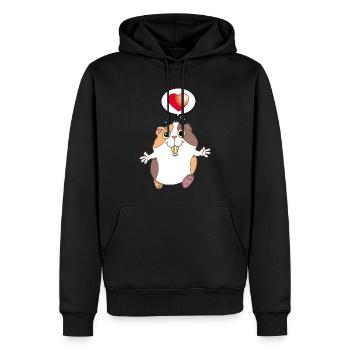 Niedlicher Hamster - Männer Premium Bio Hoodie - Schwarz - Vorne - Nico (187cm)