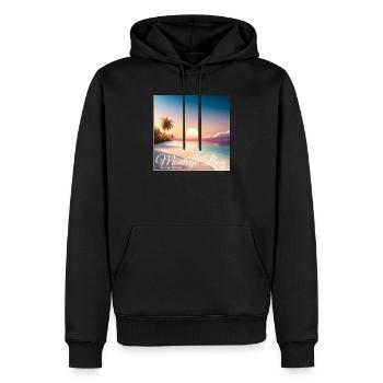 Montego Bay Sunset Jamaica Dream Paradise - Sweat à capuche Premium bio Homme - noir - Devant - Nico (187cm)