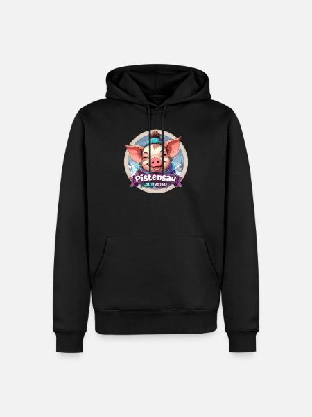 Pistensau Activated Winter Scene Apreski Party - Men’s Premium Organic Hoodie - black