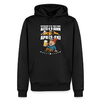 Alter Mann - Après-Ski lustiges Geschenk - Männer Premium Bio Hoodie - Schwarz - Vorne - Nico (187cm)