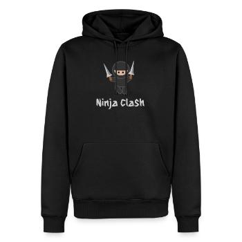 Ninja Fight Sport MMA - Männer Premium Bio Hoodie - Schwarz - Vorne - Nico (187cm)