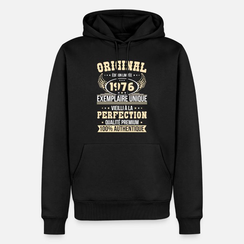 1976 – Unique example – Premium quality - Men’s Premium Organic Hoodie - black