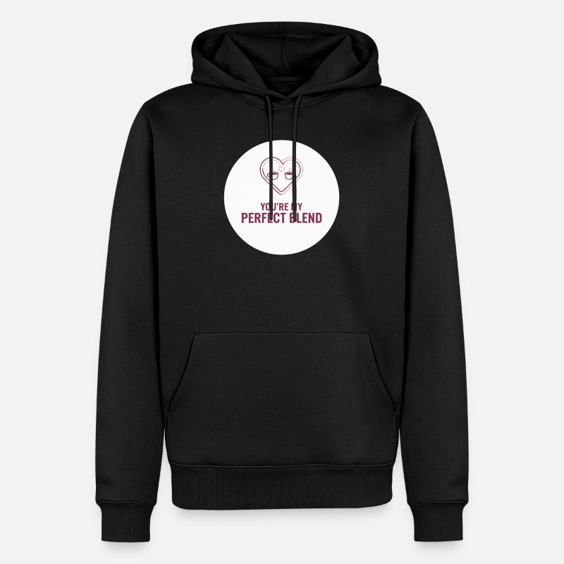 Tu es mon mélange parfait – Aimant - Sweat à capuche Premium bio Homme - noir