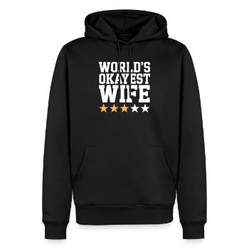 La femme la plus correcte du monde - Sweat à capuche Premium bio Homme - noir - Devant - Nico (187cm)
