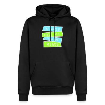 Le monde a besoin de toutes sortes d’esprits inspirants - Sweat à capuche Premium bio Homme - noir - Devant - Nico (187cm)