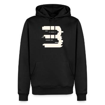 3 - Sweat à capuche Premium bio Homme - noir - Devant - Nico (187cm)