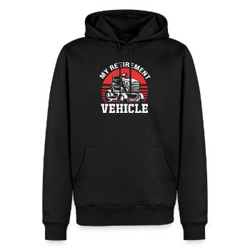 Rasen (Wiese) Rasenmäher - Männer Premium Bio Hoodie - Schwarz - Vorne - Nico (187cm)