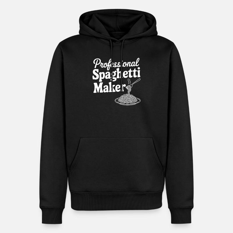 Préparateur de spaghettis professionnel - Sweat à capuche Premium bio Homme - noir