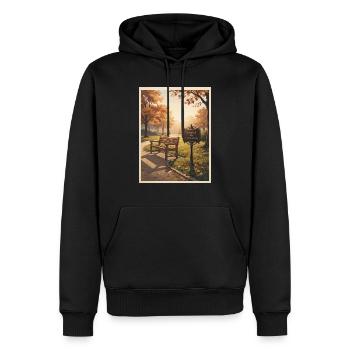 Reserved_for_Daydreaming - Männer Premium Bio Hoodie - Schwarz - Vorne - Nico (187cm)