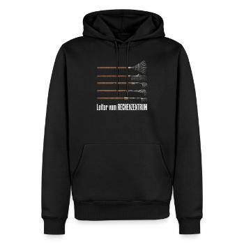 Rechenzentrum Design Gartengeräte Rechen Leiter - Männer Premium Bio Hoodie - Schwarz - Vorne - Nico (187cm)