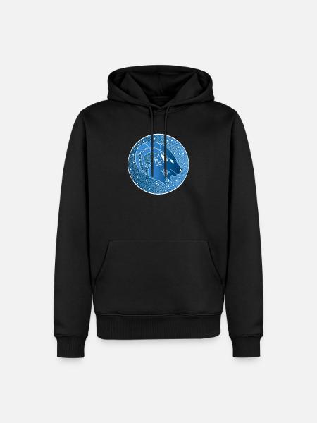 Tierkreiszeichen: Steinbock - Männer Premium Bio Hoodie - Schwarz
