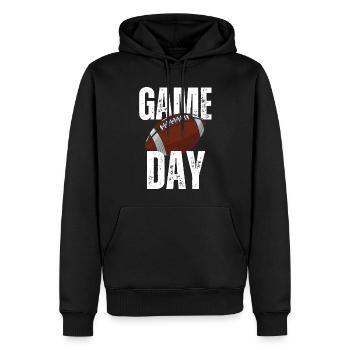 American Football Game Day - Men’s Premium Organic Hoodie - black - Front - Nico (187cm)