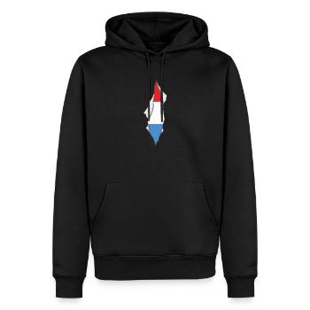 luxembourg flag proud - Männer Premium Bio Hoodie - Schwarz - Vorne - Nico (187cm)