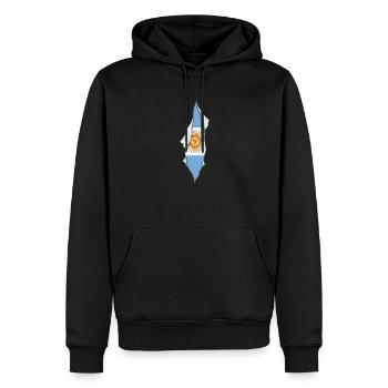 Argentinian flag proud Argentina - Männer Premium Bio Hoodie - Schwarz - Vorne - Nico (187cm)