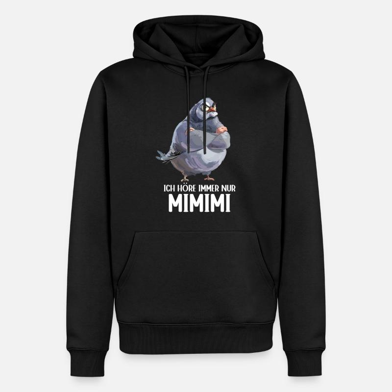 Taube Täubchen Vogel Taubenzüchter Mimimi - Männer Premium Bio Hoodie - Schwarz