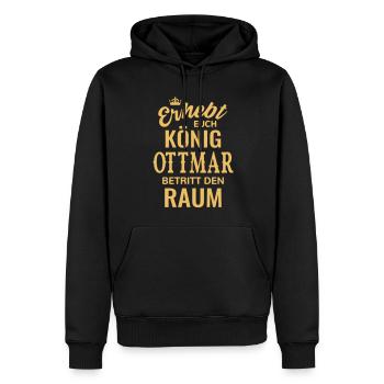 Name Ottmar Geschenkidee Geburtstag lustig König - Männer Premium Bio Hoodie - Schwarz - Vorne - Nico (187cm)