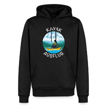 Kajak Ausflug - Männer Premium Bio Hoodie - Schwarz - Vorne - Nico (187cm)