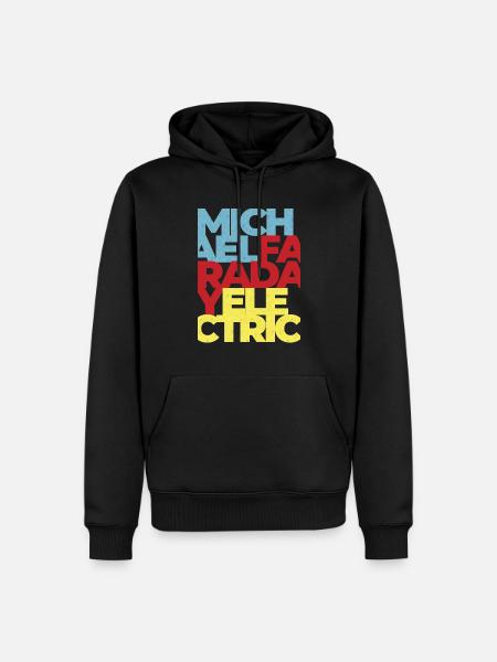 Michael Faraday Elektromagnetismus Physik Wissenschaft - Männer Premium Bio Hoodie - Schwarz