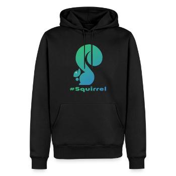 #Squirrel - Sweat à capuche Premium bio Homme - noir - Devant - Nico (187cm)
