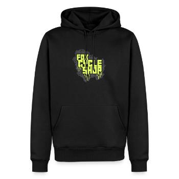 FCS Paintrun border - Men’s Premium Organic Hoodie - black - Front - Nico (187cm)