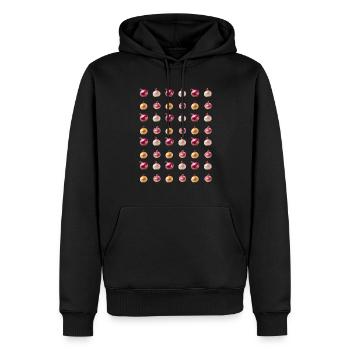 Onion Pattern - Männer Premium Bio Hoodie - Schwarz - Vorne - Nico (187cm)