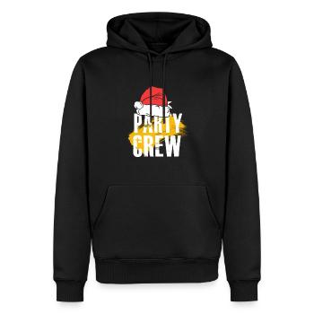 Équipe de fête de Noël - Sweat à capuche Premium bio Homme - noir - Devant - Nico (187cm)