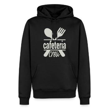 funny Cafeteria Worker Appreciation desing - Sweat à capuche Premium bio Homme - noir - Devant - Nico (187cm)