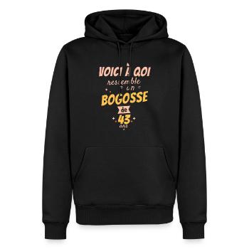 This is what a 43-year-old bogosse looks like - Men’s Premium Organic Hoodie - black - Front - Nico (187cm)
