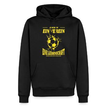 Mannheim Fußball Fan Geschenk - Männer Premium Bio Hoodie - Schwarz - Vorne - Nico (187cm)