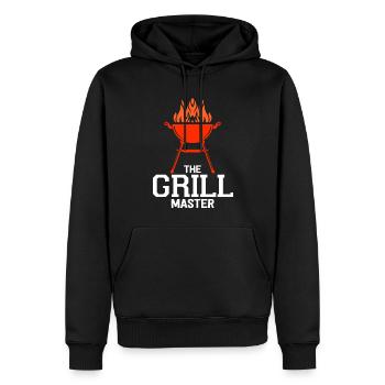 Grillen Grill BBQ Sommer Fest Geschenkidee - Männer Premium Bio Hoodie - Schwarz - Vorne - Nico (187cm)