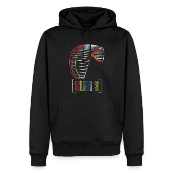Susi 3Airdesign Paraglider - Männer Premium Bio Hoodie - Schwarz - Vorne - Nico (187cm)