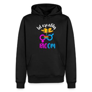 Equality - Men’s Premium Organic Hoodie - black - Front - Nico (187cm)