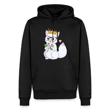 Niedlicher Polarfuchs - Männer Premium Bio Hoodie - Schwarz - Vorne - Nico (187cm)