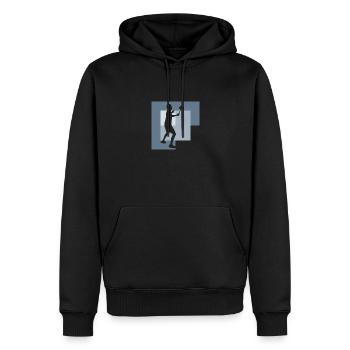 Badminton Clear Badmintonschläger Drop - Männer Premium Bio Hoodie - Schwarz - Vorne - Nico (187cm)