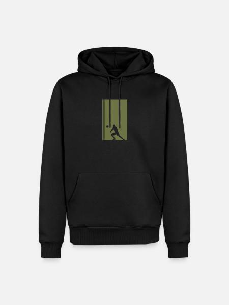 Volleyball Volleyballer Beachball - Männer Premium Bio Hoodie - Schwarz