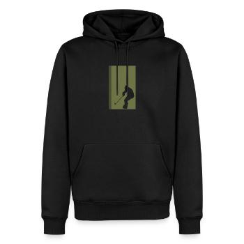 Hockey su ghiaccio Sport invernali Hockey su ghiaccio Sport invernali - Felpa con cappuccio ecologica premium da uomo - nero - Fronte - Nico (187cm)