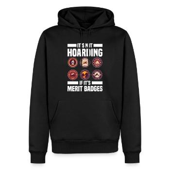 Pfadfinderleiter - Männer Premium Bio Hoodie - Schwarz - Vorne - Nico (187cm)