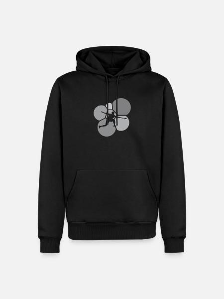 Badminton Serve Badminton Player - Men’s Premium Organic Hoodie - black
