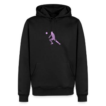 Volley-ball Volley-ball de plage Bal de plage - Sweat à capuche Premium bio Homme - noir - Devant - Nico (187cm)