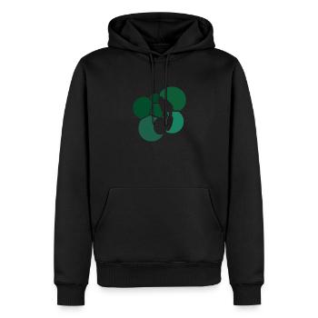 Dirt Descent Freeride - Sweat à capuche Premium bio Homme - noir - Devant - Nico (187cm)