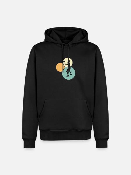 Badminton Sports - Men’s Premium Organic Hoodie - black