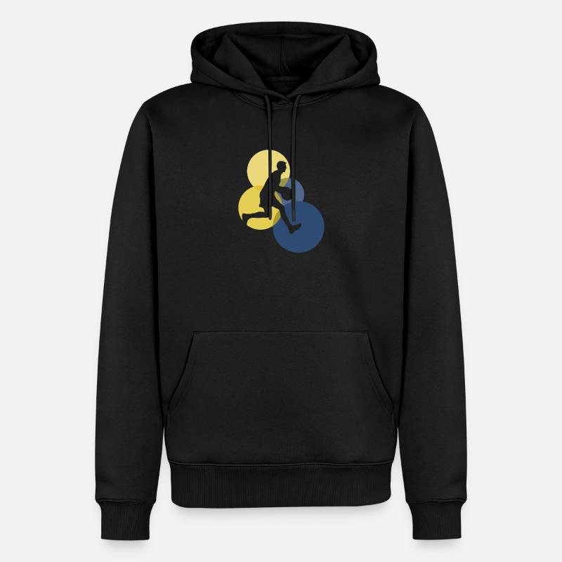 Dribble de dunk - Sweat à capuche Premium bio Homme - noir