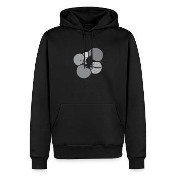Ski Freeride Schifoan - Männer Premium Bio Hoodie - Schwarz - Vorne - Nico (187cm)