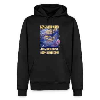 Meeresbiologie Delfin | Meeresbiologe Geschenkidee - Männer Premium Bio Hoodie - Schwarz - Vorne - Nico (187cm)