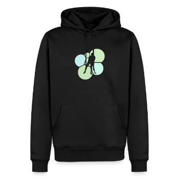 Hockey sur gazon Hockey sur gazon en salle Joueurs de hockey sur gazon - Sweat à capuche Premium bio Homme - noir - Devant - Nico (187cm)