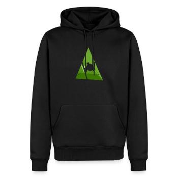 Ski Freeskiing Schifoan - Männer Premium Bio Hoodie - Schwarz - Vorne - Nico (187cm)